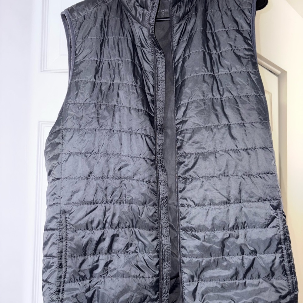 Men's Charcoal Quilted Vest
